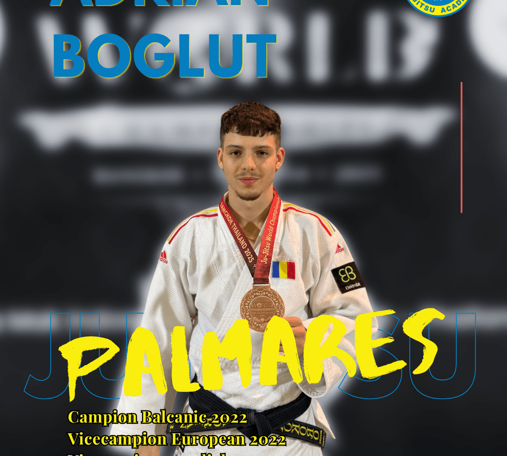 Adi Bogluț, ju jitsu world champion, brand ambassador for Kokoro Academy