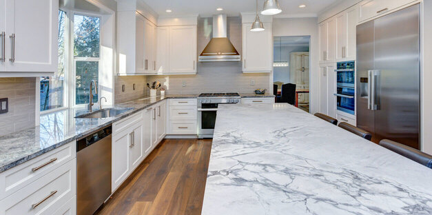 Quartz kitchen countertop, Lemet Stone Brașov